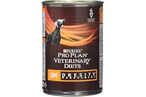 PURINA PRO PLAN VETERINARY DIETS Pro Plan Veterinary Diets OM - Comida húmeda para Perros con Control de la obesidad, 400 g, Paquete de 12