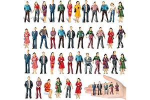 Beatific 50 stycken modellfigurer, 1:50 HO skala figurer förbipasserande
