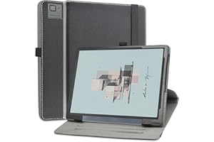MAMA MOUTH Etui kompatybilne z BOOX Tab Ultra C Pro, obracane o 360°, etui ochronne premium z funkcją stojaka, etui do BOOX Tab Ultra C Pro/BOOX Tab Ultra 10,3 cala, czarne