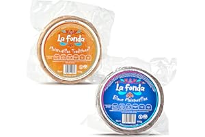‎MEXHAUS La Fonda Maistortillas (2er Pack) – Blaue Maistortillas 15 cm 500 g und Gelbe Maistortillas 15 cm 500 g. Glutenfreie Tortillas Mexikanische traditionelle für Tacos und Quesadillas