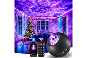 One Fire Sternenhimmel Projektor Nachtlicht Kinder Geschenk für Mädchen Junge, 20-Lichtmodi Galaxy Projector,15 Schlafmusik Lavalampe, Bluetooth Nachtlicht Sternenhimmel Projektor Galaxy Zimmer Deko