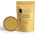 CARMEL ORGANICS Ginger Root Powder (100 Grams)| Zingiber officinale | NON-GMO | No Added Preservatives | Sukku Podi | Dry Sonth/Adrak Powder for Cooking and Health