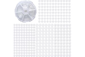 QHSXMQ 40 Stück Anti Wildfleisch Disc,Stützpflaster für Ohrringe Set,7/9mm Transparent Ohrringe Disc Cushion,Transparente Scheibenpads mit Kunststoff Box für Stabilisierung von Ohrringen und Ohrläppchen