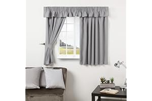 Trend Furnishings Caravan Grey Curtains Perfect for Caravan Motorhome campervans (90" Width x 38" Drop)