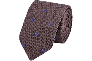 WANYING Uomo 6cm 2,36" Cravatta Ristretto Lavorata a Maglia Skinny Stretta Cravatta a Maglia in Stile Retrò Sportivo Casual Ufficio Accessorio Basic per Gentlemen