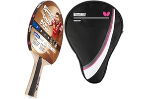 Butterfly® Timo Boll Bronze rakieta do tenisa stołowego, rakieta do tenisa stołowego, rakieta dla ambitnych graczy rekreacyjnych, z certyfikatem ITTF | Wklęsły kształt uchwytu | kolor drewna