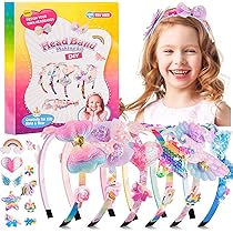 Kit Creazione Cerchietti Per Capelli Fai Da Te | 60+ Pezzi A Tema Unicorno | Per Bambine 4-12 Anni | Regalo Compleanno/Natale - Foto 13