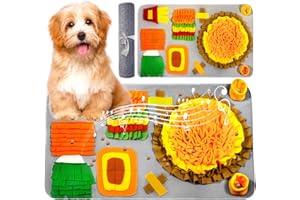 ZHHGOO Tappetino Olfattivo Cane,Sniffing Tappeto per Cani Dogs,Tampone Annusatore per Canis Pieghevole e Lavabile,Snuffle Mat per Canis per Addestramento Cani per Giochi Interattivi (82 x 49 cm)