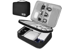 XINGXINRONG Kabel Organizer Tasche, Kabeltasche Tech Pouch Zubehör Elektronische Tasche für Ladekabel, Reise Elektronik Organizer für Handy, Ladegerät, Powerbank, 1 Stück