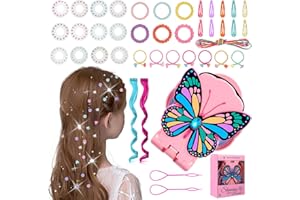 Anpole Hair Gem Applicator Kit with 180 Rhinestones, Hair Bedazzler Tool Sticker Machine, Hair Jewels for Girls Toys