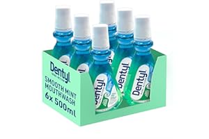 Dentyl Dual Action Smooth Mint Plaque-Reducing CPC Mouthwash 6x500ml