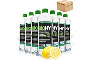 BiOHY Limpiador pisos para robots limpiadores (9 botellas de 1 litro) | Concentrado para todos robot aspirador con función húmeda - sostenible y ecológico (Wischroboter)