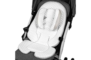 KAKIBLIN Infant Car Seat Insert, Baby Car Seat Cooler Pad, Breathable Mesh Infant Carseat Cooling Pad Insert Liner for Summer, Stroller Cooling for Girl Boy,Strollers,High Chair (Gray)
