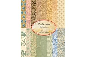 Endpaper Collection: 20 sheets of vintage endpapers for bookbinding and other paper crafting projects: 3