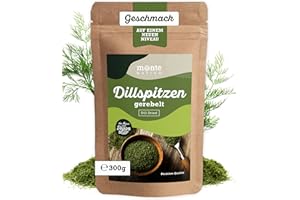 Monte Nativo dried dill (300g) – finely chopped dill tips, 100% pure, gently dried and aromatic, ideal for cooking and seasoning, with intense aroma and taste
