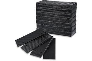 Mabor 16Pcs Shims and Wedges for Leveling, Furniture Levelers for Uneven Floors, Plastic Shims for Leveling Toilet/Feet, Adjustable Blocks Furniture Shims Wedges Trimmable Fix Highest Side 0.31"