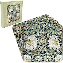 Set 4 Tovagliette William Morris Pimpernel - Antiscivolo, Lavabili, Per Tavola Cucina E Sala Da Pranzo