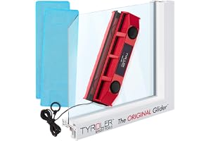 Tyroler Bright Tools- The Glider Magnetic Window Cleaner S1-D2-D3 (Single Glazed 2-8mm window thickness(Black))