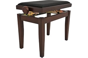 Juan Miguel Navarrez Panchetta Elegance noce opaco - Legno massello - Regolabile in altezza tramite meccanismo a forbice - Rivestimento in velluto nero