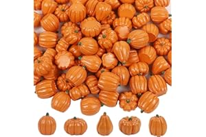 QIZHIQIAMY Mini Kürbisse Deko 5 Stile 30 Stück Kleine Kürbis Herbstdeko Künstliche Kürbisse Plastik Kürbis Dekoration für Halloween Thanksgiving Tisch Dekoration