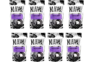 NAW | Buffalo Horns | 24 Horns | 8 Packs of 3 | Premium Dog Treats | Helps Support Healthy Dental Hygiene | 100% Buffalo | A Leaner Source Of Protein