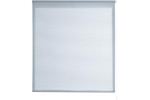 Estoralis | Robert | Estor Enrollable Diseño Moderno | Translúcido Rayas | Azul | 130 x 195 cm (Ancho/Alto) Tamaño Tela 127 x 190 cm | Estores para Ventanas y Puertas