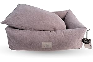 Ligo Buddy Elegance- Lettino Cuccia per cani realizzata in Italia. Cuscino materasso per Cane cuccetta completamente sfoderabile e lavabile in lavatrice. (XS/S: 50 X 60 cm, SOFT ROSA)