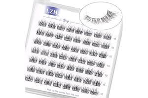 LZM Faux Cils Individuel Cils C Curl 8-14mm Cateye Faux Cils Naturel Doux Cils Diy À La Maison Réutilisable Cils Individuels False Eyelashes Individual Lashes (wishes-10mm)