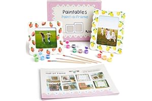 POTT'D Pott’d Paint-a-Frame Pottery Painting Kit - Personalised Photo Frame DIY Craft Set - Includes, Photo Frames, Paints, and Step-by-Step Guide