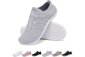 Merdoo Barefoot Shoes Traspirante Scarpe da Ginnastica Antiscivolo Scarpe per Camminare con Suola Zero Drop Minimaliste Scarpe Senza Lacci Unisex 37-45EU