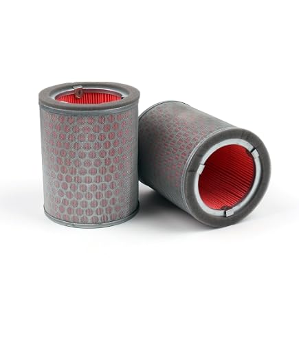 K&N HA-1010 Motorrad-Luftfilter – Waschbar, Wiederverwendbar, Hochdurchfluss, Rot
