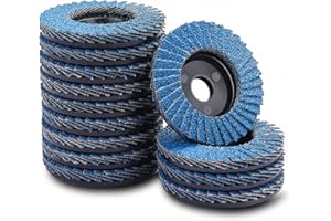 MOGRQAP 12 Piezas Discos Abrasivos, 50mm Discos de Láminas 40 Grano para Madera Acero inoxidable Metal