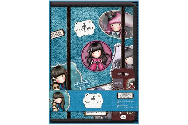 Santoro Docrafts Valise de Rangement à Tampon en Caoutchouc GOR 907300