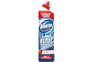 ‎DOMESTOS Domestos WC Gel Aktiv Kraft Reiniger Ocean Fresh, 3er Pack (3 x 750 ml)
