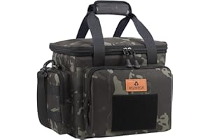 Lunch Bag for Men, Tactical Cooler Bag, Reusable Waterproof Leakproof Insulated Lunch Box for Adults Men Work Picnic Outdoor Day trips Camping, 12L Camo HSHRISH