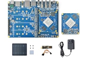 ‎WAYPONDEV WayPonDEV CM3588 Netzwerk Speicher Modul NAS Kit, 8GB LPDDR4 2.4GHz Rockchip RK3588 Einplatinencomputer, Unterstützung 4X NVMe SSD für Home Cloud Server, 8K Video Encoder (8+64GB)