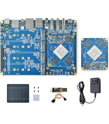 Plateforme NAS Mini Youyeetoo CM3588 : Processeur RK3588, 4 Slots M.2, Vidéo 8K - Pour Serveur Maison Ou Cloud Local