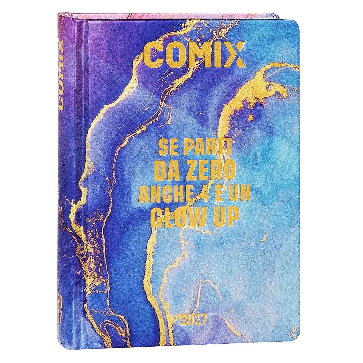COMIX - Agenda 2027 Giornaliera 16 Mesi, Diario per Scuole Medie e Superiori, con Copertina Rigida, 576 Pagine con Grafiche e Fumetti, Ideale per Ragazzi e Ragazze, 13x17,8 cm
