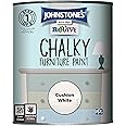 Johnstone's 386500 Revive Chalky Furniture Paint, Cushion White, 750 ml (Pack of 1)