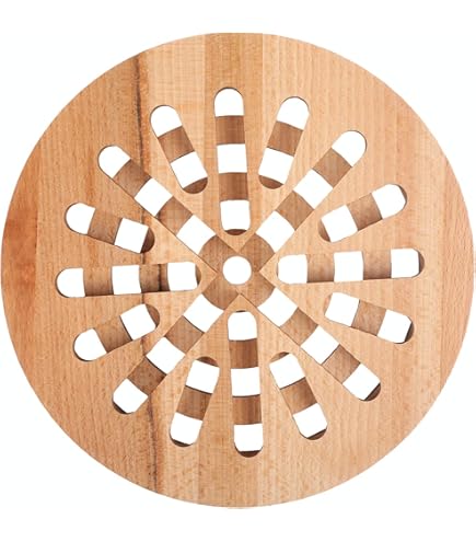 GRÄWE Topfuntersetzer Bambus 20 Cm - Küchenuntersetzer Lebensmittelecht Umweltfreundlich