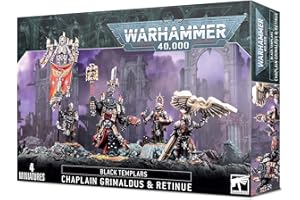 Games Workshop Warhammer 40k - Black Templars Chapelain Grimaldus et sa Suite (FR)
