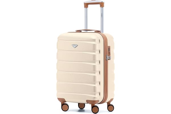 Flight Knight Valises Rigides Legeresen Abs A 4 Roues Valises De Cabine Approuvees pour Plus De 35 Compagnies Aeriennes, Y Compris Easyjet, Taille Maximale pour KLM Et Air France 55x35x25cm