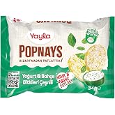 Yayla Popnays Yoğurt Bah&ccedil;e Bitkileri Mısır ve Pirin&ccedil; Patlağı 4'l&uuml; 34 Gram