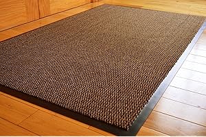 RUGS4HOME BROWN HEAVY DUTY NON SLIP RUBBER BARRIER RUG SMALL MEDIUM EXTRA LARGE DOORMAT LONG NARROW HALL RUNNER **6 SIZES** (90 X 150 CMS)