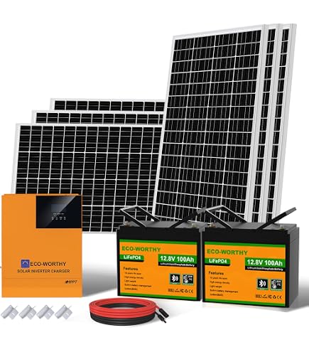 Kit Fotovoltaico ALPHA 27W 12V Con Regolatore E 2 Lampade LED – Per Aree Isolate, Batteria Non Inclusa