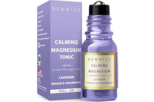 NEW MIUZ Soothing Magnesium Roller with Lavender, Orange and Cedarwood Essential Oil - Relaxing Aromatherapy for Self-Care and Relaxation