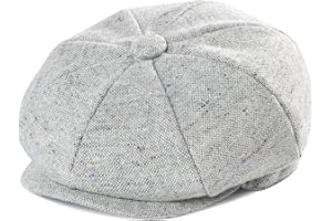 JANGOUL Boys Vintage Newsboy Cap Tweed Flat Beret Cabbie Hat for Kids Toddler Pageboy