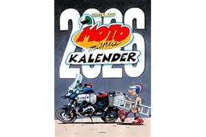 MOTOmania Kalender 2026: Monatskalender im Großformat: Großer Wandkalender mit Spiralbindung im Hochformat, 42 x 59 cm | Mit den beliebten Comics von Holger Aue | Geschenk für Motorrad-Fans