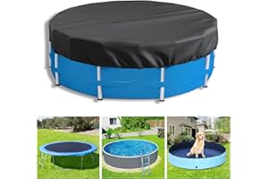 Neuradical Round Poolabdeckung 210D Oxford reißfest Schwimmbadabdeckung, Pool Plane für oberirdische Pools Ideal für Wasserdicht und staubdicht 366cm