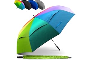 STYNGARD XXL Regenschirm Groß Sturmfest [Ø 130/140 cm] - Golfschirm mit Doppelbespannung für maximalen Wind- und Regenschutz Modell - Regenschirm für 2 Personen - BELFAST